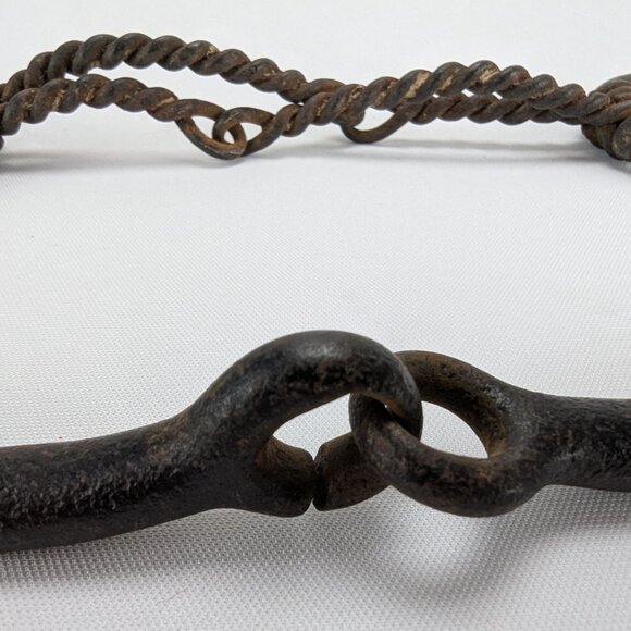 Vintage Rustic Horse Bits Western Decor Lot of 2 Brindle Primitive Home Barn - Picture 5 of 9